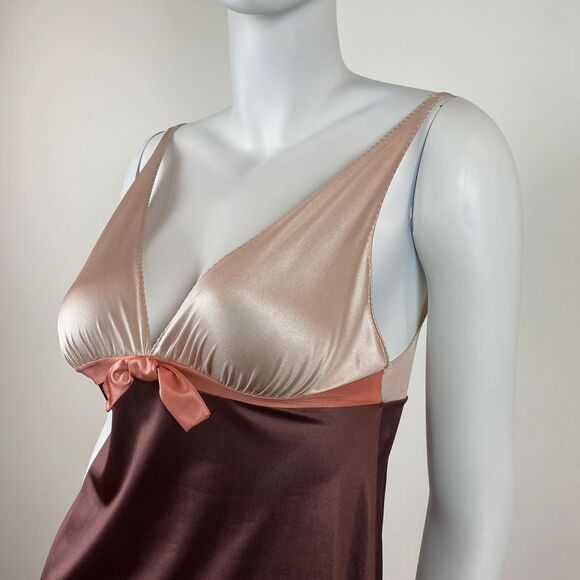 VTG Babydoll Nightgown Empire Waist Slip Dress Lingerie Romantic Coquette Sexy - Picture 5 of 7